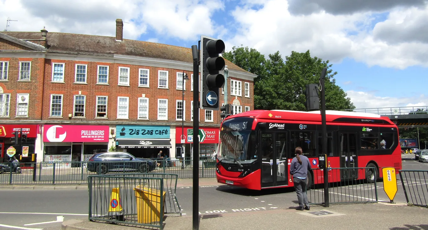 Epsom High Street. Eight appeals for illuminated street hubs at four town centre locations have been decided since April, and two more are pending.